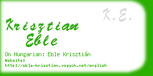 krisztian eble business card